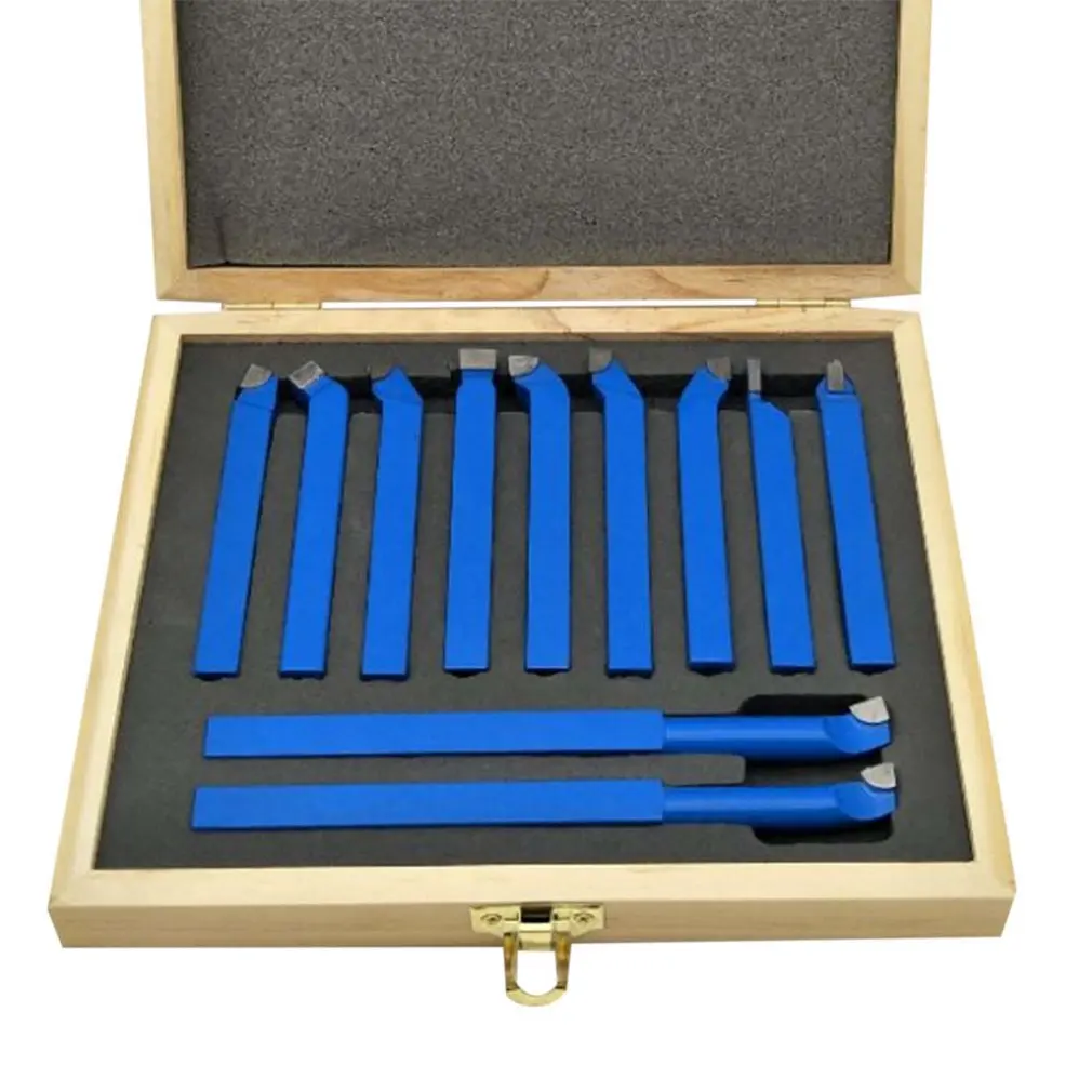 

11pcs Carbide Tip Tipped Cutter Tool Bit Cutting Set For Metal Lathe Tooling Welding Type Lathe Bits Tungsten Carbide Tips