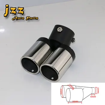 

JZZ 2.5'' in Auto exhaust pipe on the car dual end pipe 2.5'' outlet stainless steel muffler tips for Mazda Free Shipping