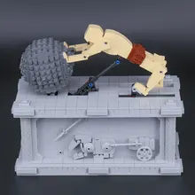 H& HXY, 23017, 1462 шт., настоящая техническая серия, MOC Sisyphus, подвижный набор, 1518, брендовые строительные блоки, кирпичи, игрушки