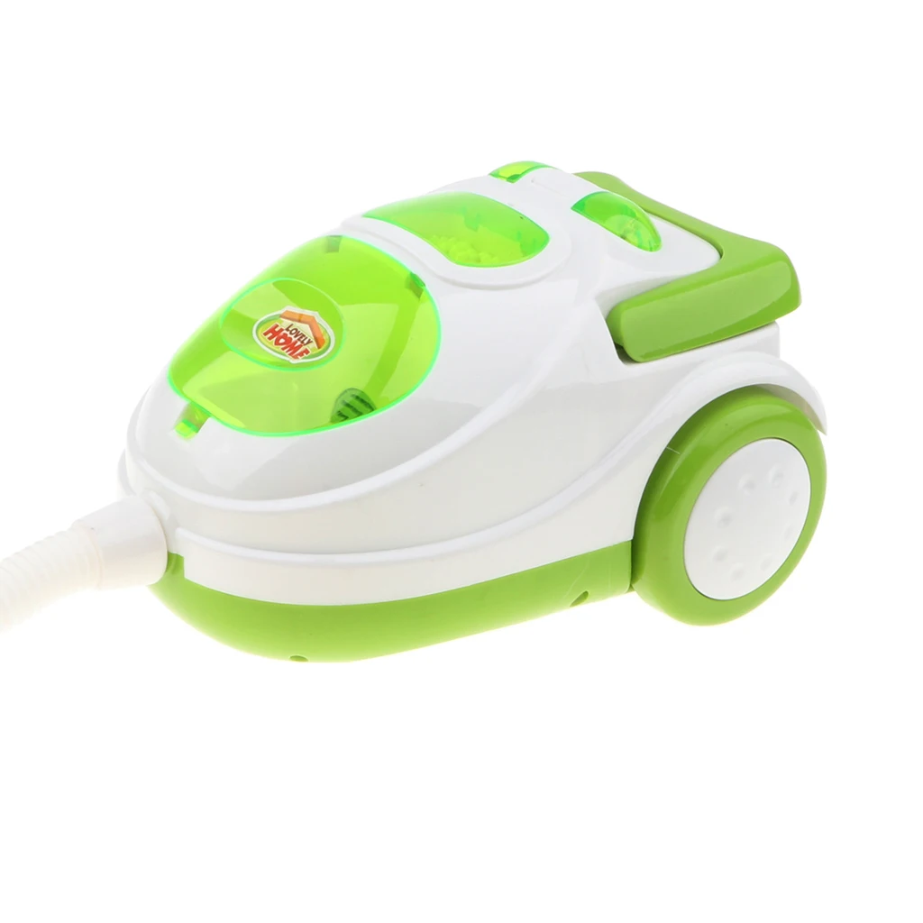 Mini Plastic Home Appliance Room/Kitchen Furniture Kids/Baby Pretend Play Toy Educational –Vacuum Cleaner Green