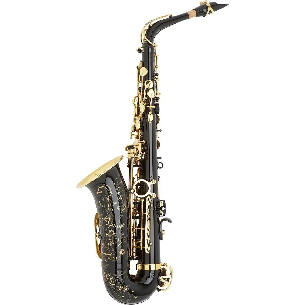 

Saxophone Alto 52JBL Musical Instruments Professional Alto Sax Black Lacquer Mouthpiece Reeds Neck