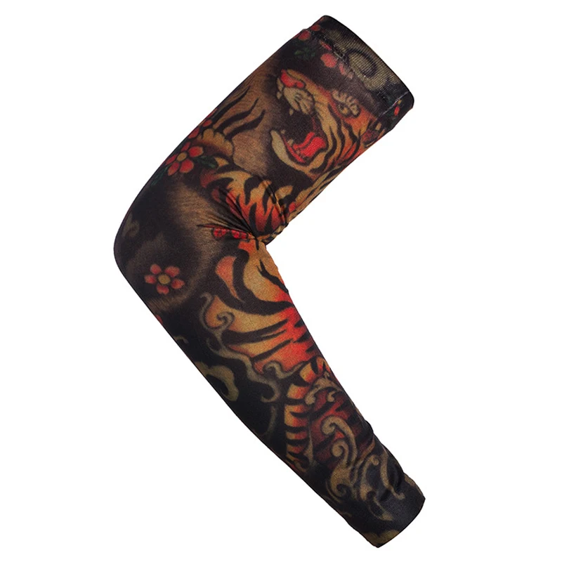 1 шт. трендовые мужские и женские новые высокоэластичные накладные временные тату-рукава Дизайнерские летние солнцезащитные гетры для тела - Цвет: 47