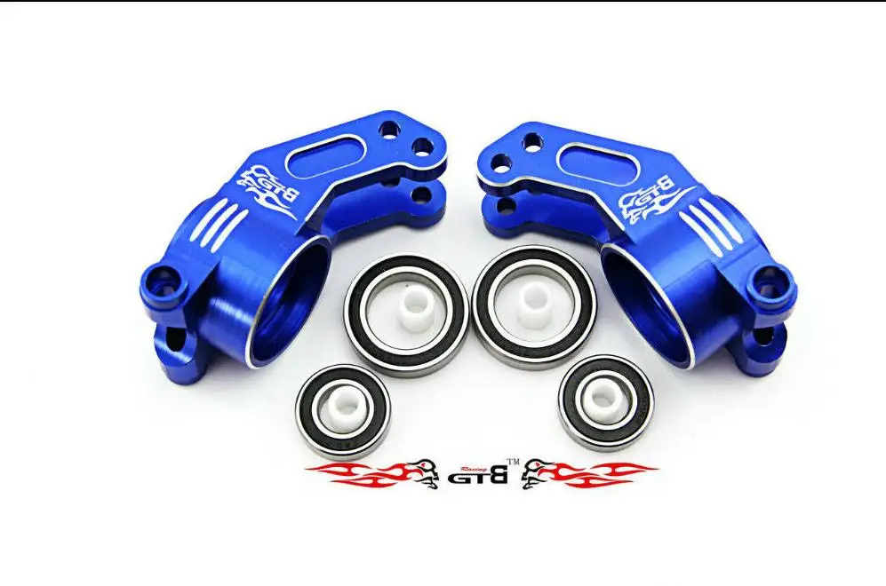 GTB blue full CNC alloy wheel hub with beadlock for Losi 5ive-t 5t 1/5