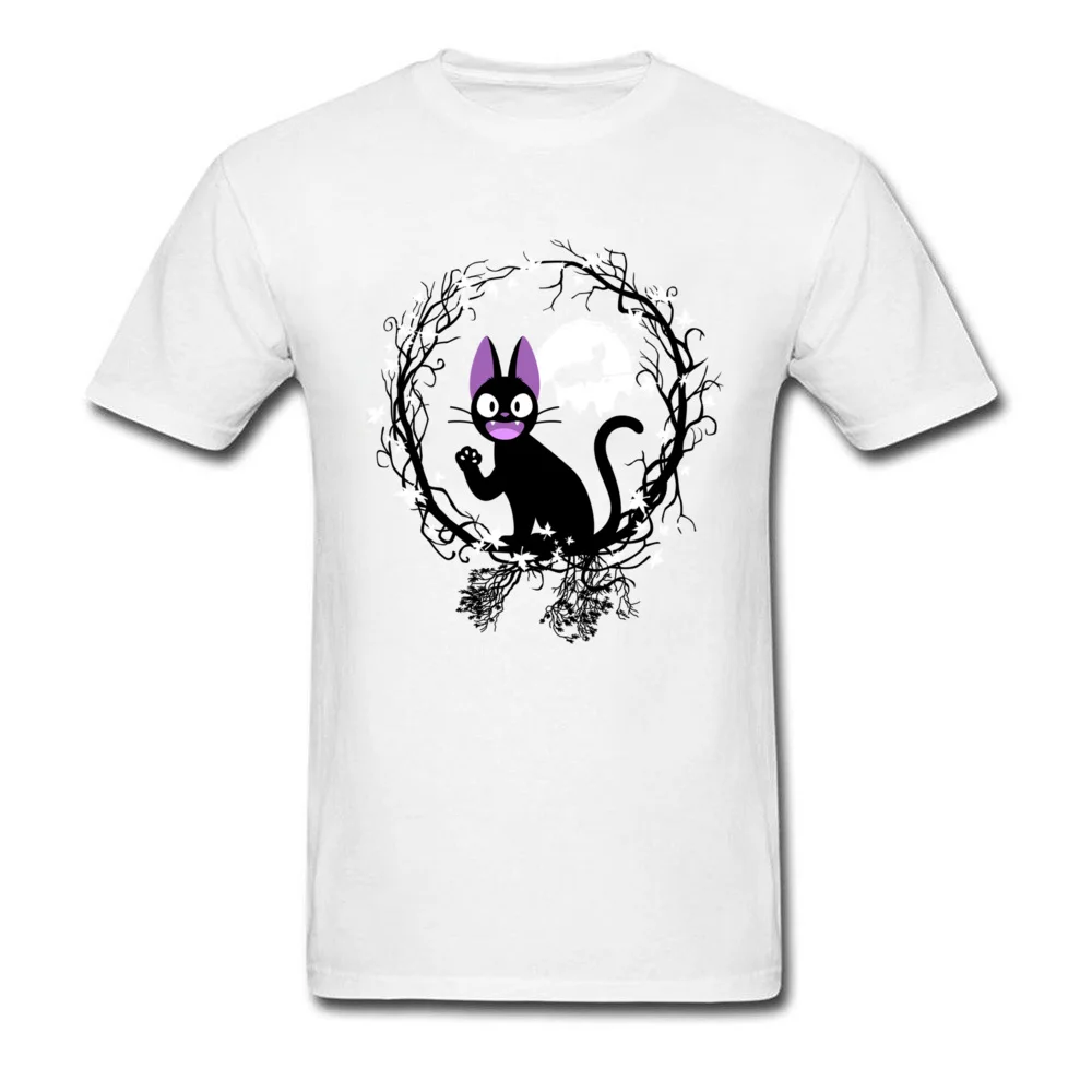 cat circle 6275 Casual T Shirts for Men 100% Cotton Fabric Father Day Tops Shirt Printed Tee Shirts Short Sleeve Brand O-Neck cat circle 6275 white