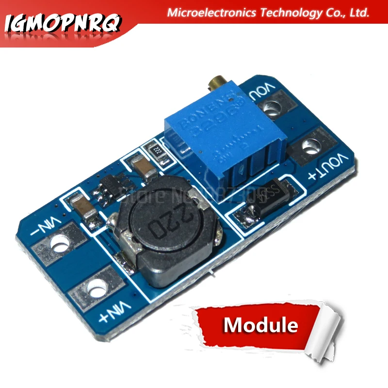 

5PCS MT3608 DC-DC Step Up Converter Booster Power Supply Module Boost Step-up Board MAX output 28V 2A