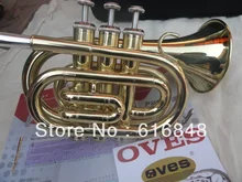 Factory wholesale– The inventory With Bb pocket trumpet appearance golden brown