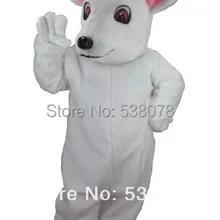 Белый Albino Мышь маскот костюм ростовой костюм мультяшный персонаж животного Карнавальная вечеринка, косплей te Fit костюм комплект SW1039