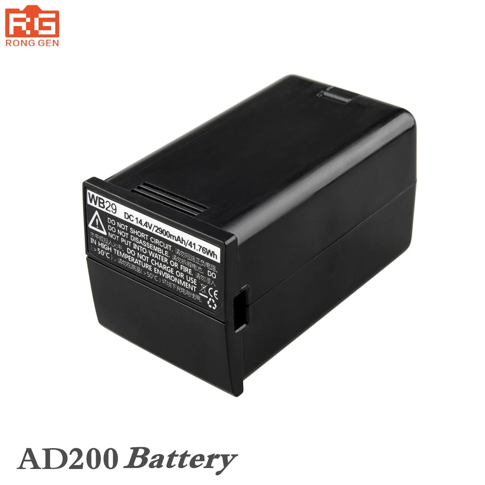 Godox AD200 аккумулятор WB29 аккумуляторная батарея 14,4 V 2900 mA для вспышки AD200