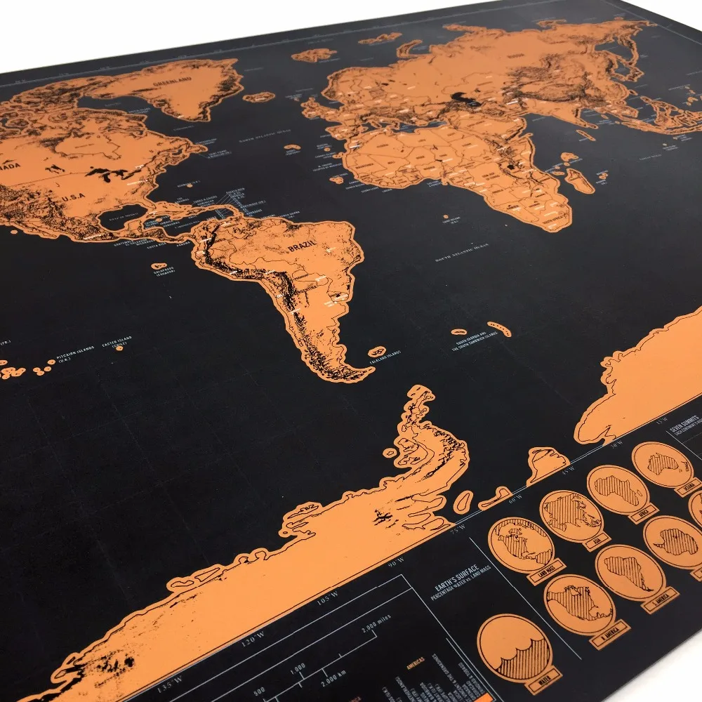 Настенная карта постер большого размера 42x30 см|map poster|world map posterposter world |