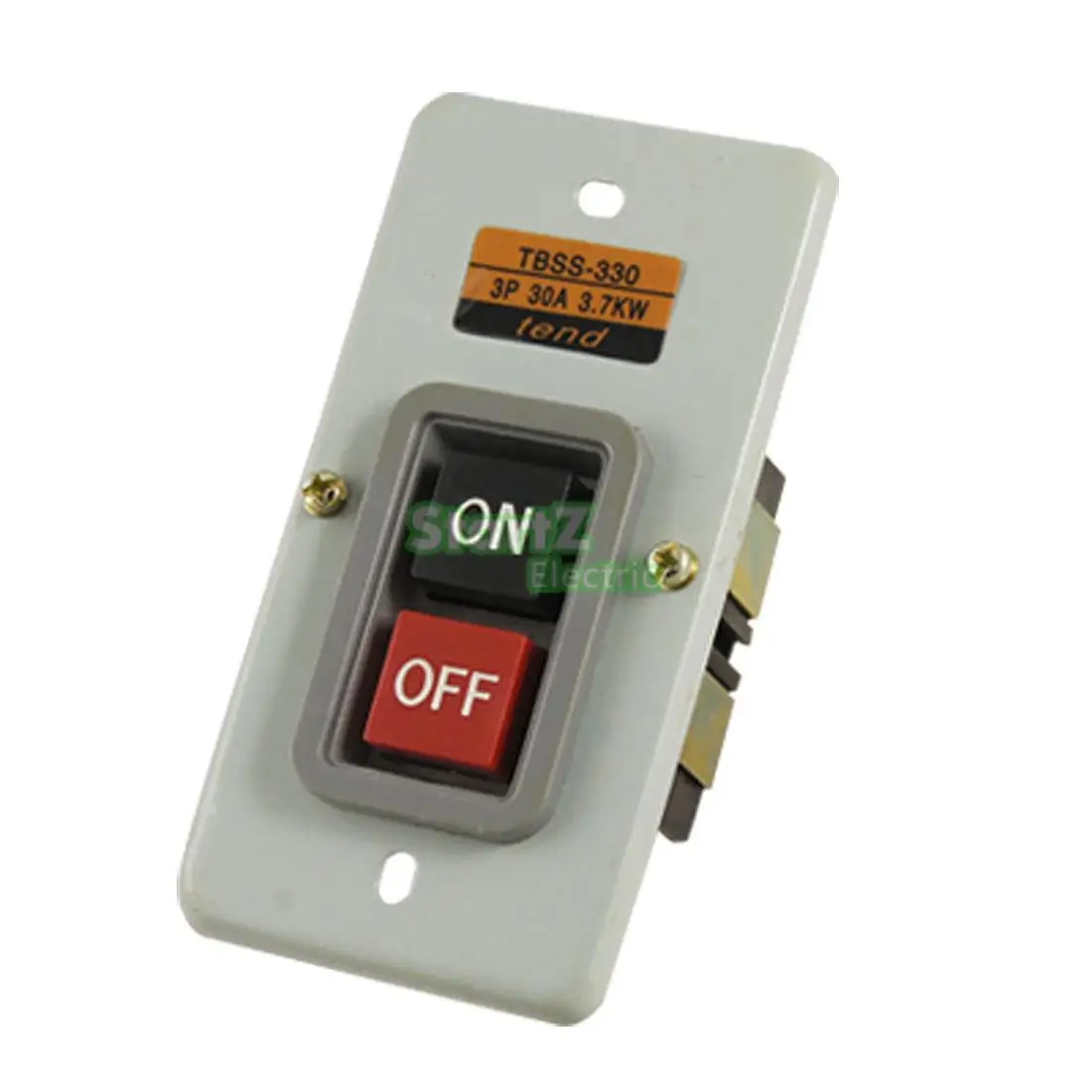 

AC 380V 30A 3.7Kw NO OFF Dual Positions Power Push Button Switch TBSS-330