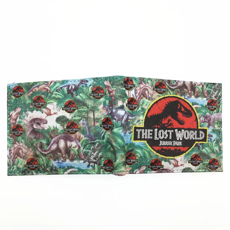 Аниме Бумажник THE LOST WORLD JURASSIC PARK кошельки для молодых долларов цена - Цвет: JPW