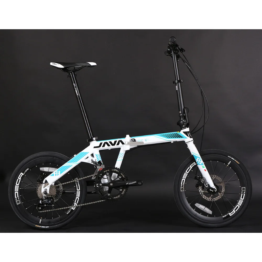 JAVA FIT-18-D алюминиевый складной велосипед для взрослых 20 дюймов 406 колеса 18 скоростей механический дисковый тормоз складной Uniex городской велосипед