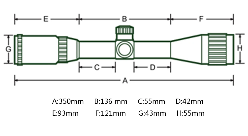 Ohhunt 4x32 3-9x40 4-16x40 6-24x50 Airsofts прицел не ночного видения высококачественный Mil Dot тактика оптический прицел прозрачные линзы