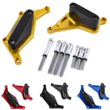 Frame Slider Crash Pad Engine Stator Case Saver Cover Falling Protector Set For Suzuki GSX-S 750 GSR750 2011-2017 2014 2015 2016 цена Frame Slider Crash Pad Engine Stator Case Saver Cover Falling Protector Set For Suzuki GSX-S 750 GSR750 2011-2017 2014 2015 2016 цены онлайн