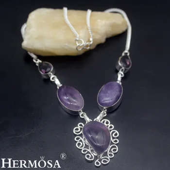 

Hermosa Jewelry Unique Fashion 925 Sterling Silver Women Necklace 19 inches HM916