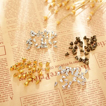 

100PCS 6*5MM Iron and Brass Cover Rubber Bullet Style Earring Back Stopper Diy Jewelry Findings Accessories Wholesale