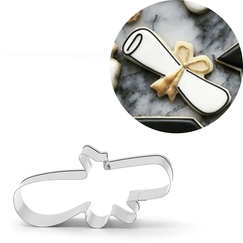 Cutting Die Stainless Steel Cookie Mold Graduation Suit Gift Cookies Cutter Pastry Biscuit Cutter Mould Fondant Decorating Tools2