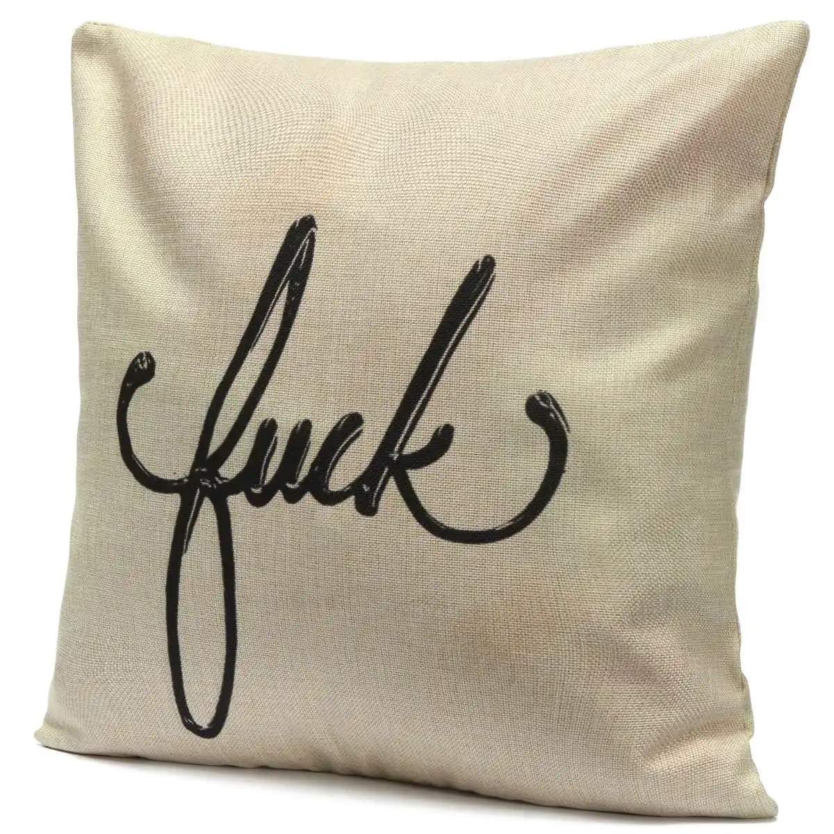 simple english letter printed pillow cover fashion heart shaped letter shaped pillows