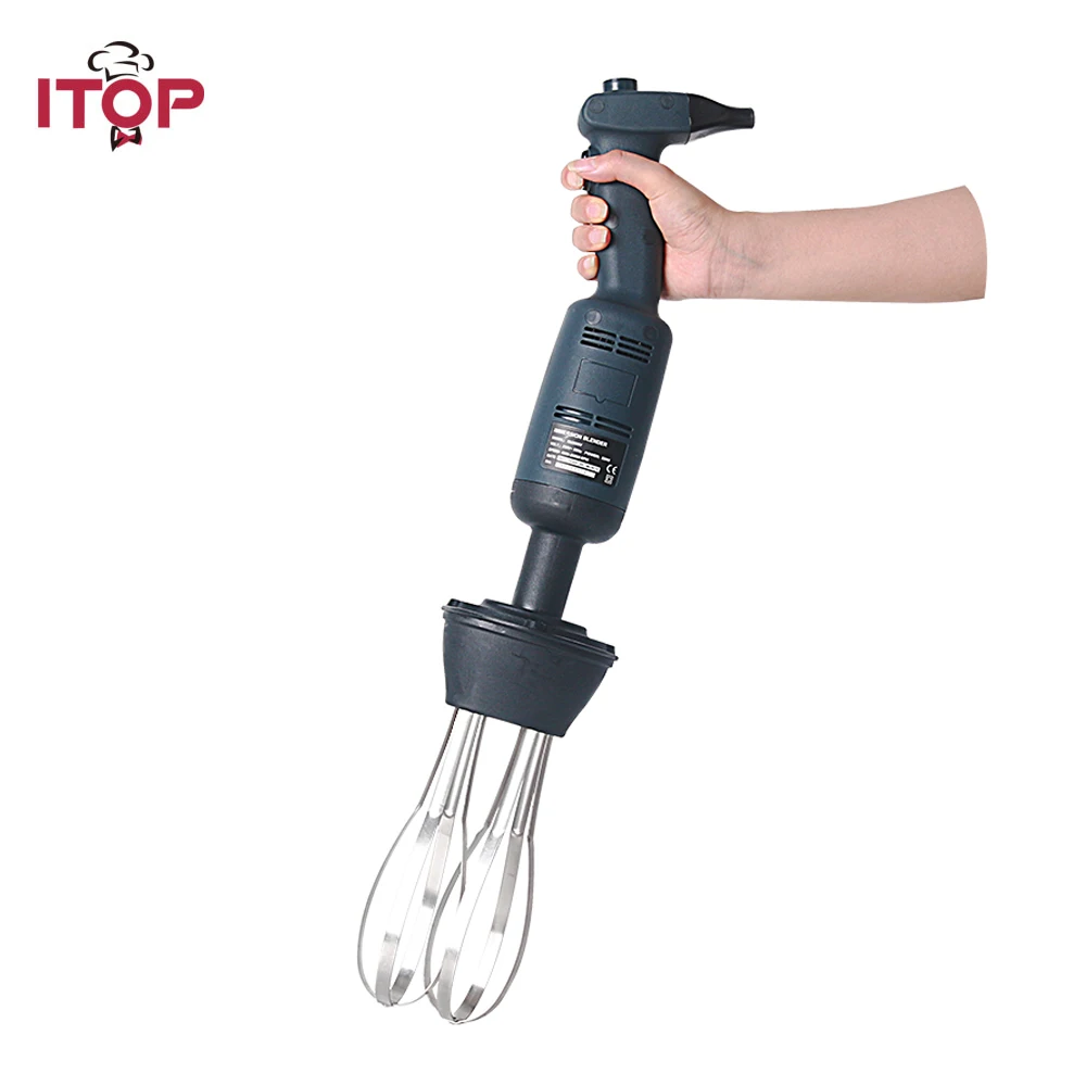 ITOP Commercial 220W Hand held Immersion Blender Adjustable/Fixed Speed Blender Food Mixers Meat