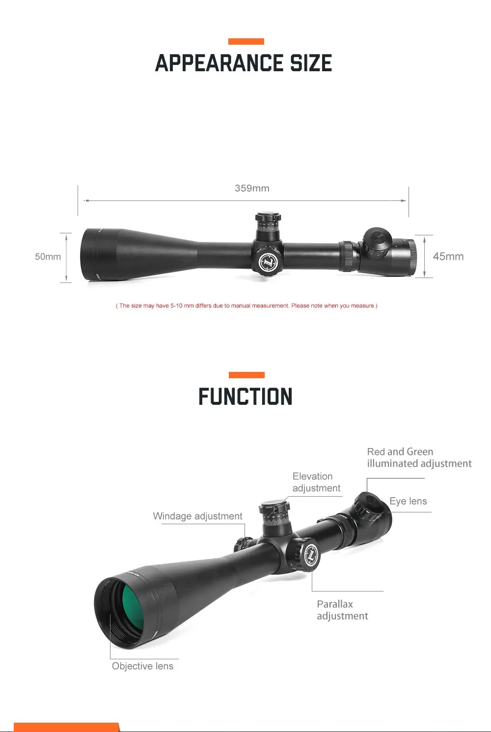 LUGER 3,5-10x50 охотничьи прицелы Mil-Dot Сетка с подсветкой тактическая оптика Riflescope с 11 мм 20 мм рельс для винтовки Воздушный пистолет