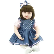 2016 Baby Doll Reborn Lifelike 22inch Handmade Doll Soft Vinyl Newborn Babies Dolls Collectible Finished Doll Juguetes Gifts