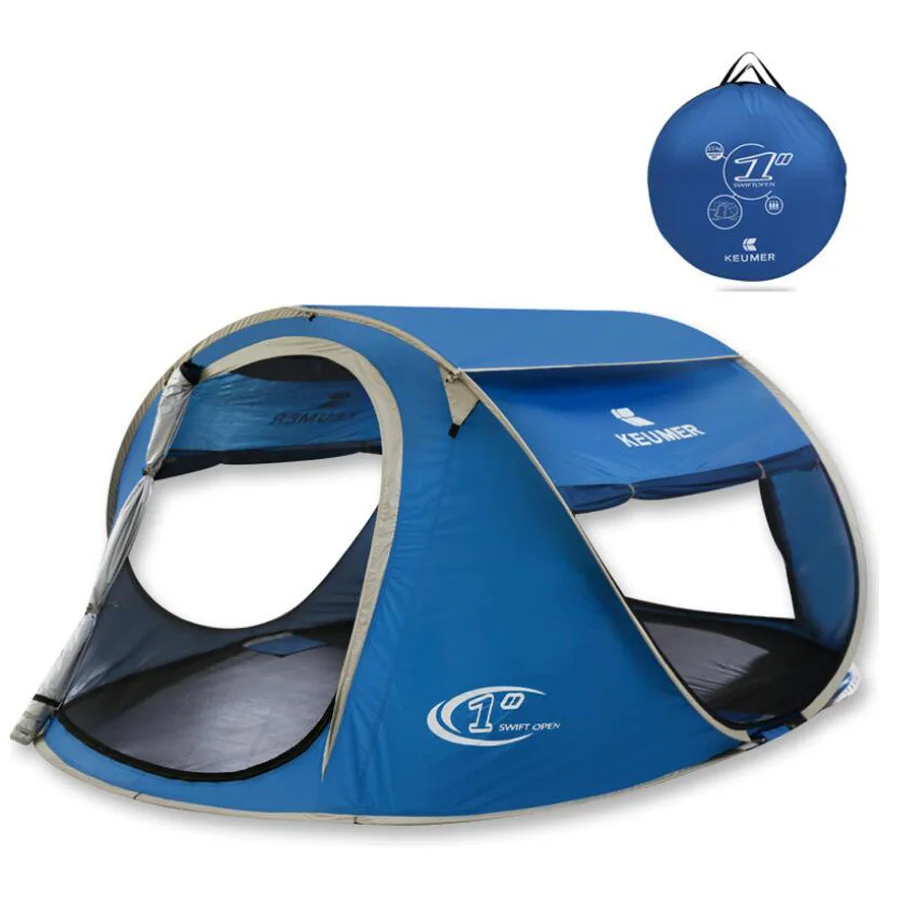

Outdoor Throw Pop Up Automatic Camping Hiking Winter Fishing Tent Waterproof Large Beach Canvas 3-4 Persons Shelter Ultralight