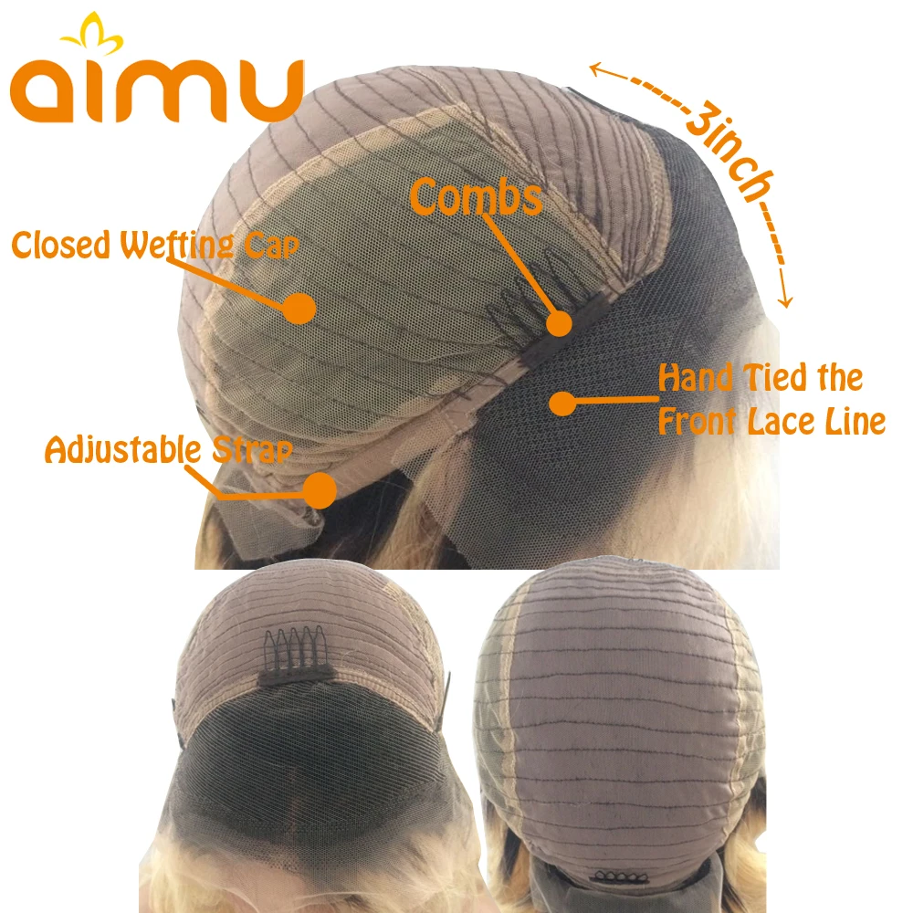 Aimu 1B черные корни серебристо-серые кружевные передние человеческие волосы парики предварительно сорванные Омбре 150% прямые Remy бразильские цветные парики для женщин