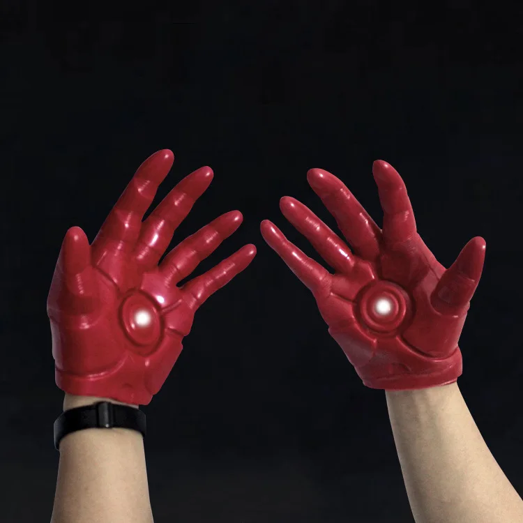 Железный человек игрушки Аниме Мстители, Железный человек перчатки Косплэй реквизит вечерние латекс Мстители Бесконечная война перчатки