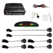 Black Car LED Display 6 Parking Sensor Reverse Aid Backup Radar System #J-889