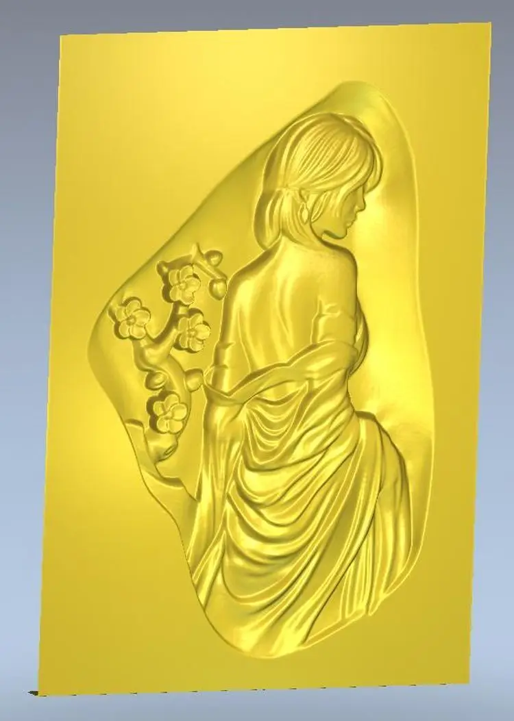 

3d model relief for cnc in STL file format Panno_girl_10