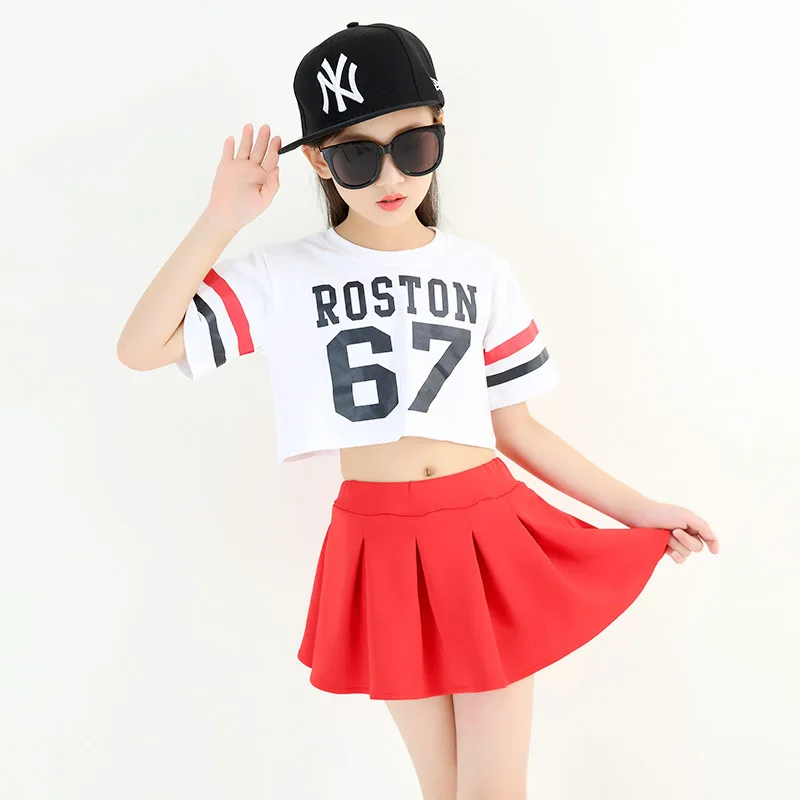 Girls Dance Costume Fashion Jazz Performance Clothing Street Dance Rave Outfit Hiphop Clothes Cheerleader Wear For Kids DC2201 Girls Dance Costume Fashion Jazz Performance Clothing Street Dance Rave Outfit Hiphop Clothes Cheerleader Wear For Kids DC2201