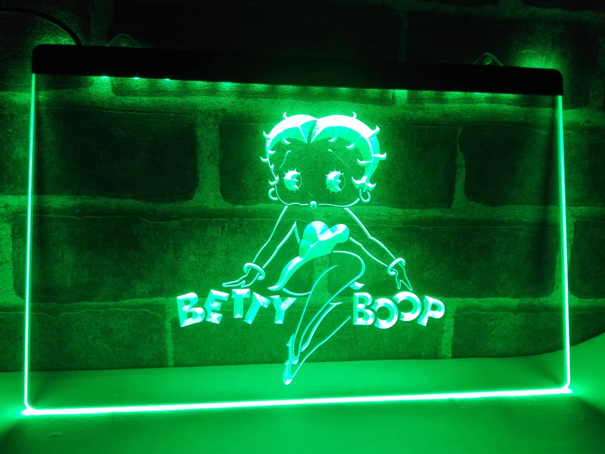 LC197-Betty Boop светодиодный неоновый свет вывеска домашний декор ремесла