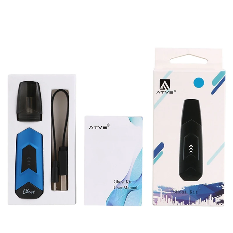 Original-ATVS-Ghost-Cartridge-Vape-Pen-Kit-Built-in-350mah-Battery-Pod-System-With-1-5ml