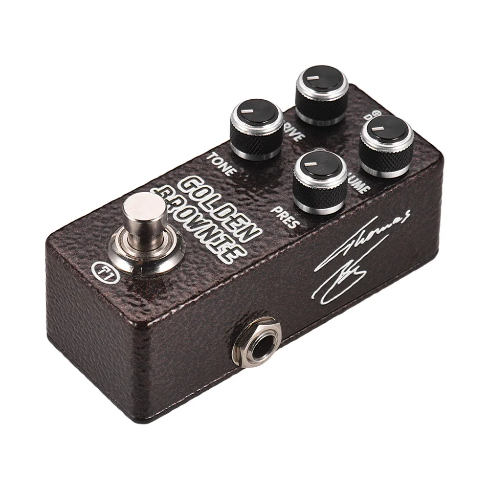 Педаль для гитарных эффектов XVIVE T1 GOLDEN BROWNIE Distortion полностью металлический корпус