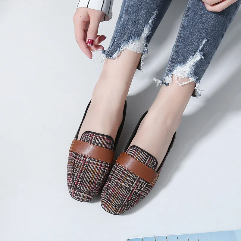 

New Year Women's Fashion Flats Women's Comfortable Slip Lightweight Casual Work Shoes Flats