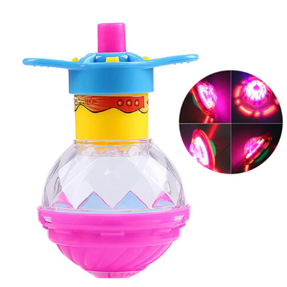 Luminous Gyro Flash Gyroscope Glowing Burst LED Spinning Top Toysin