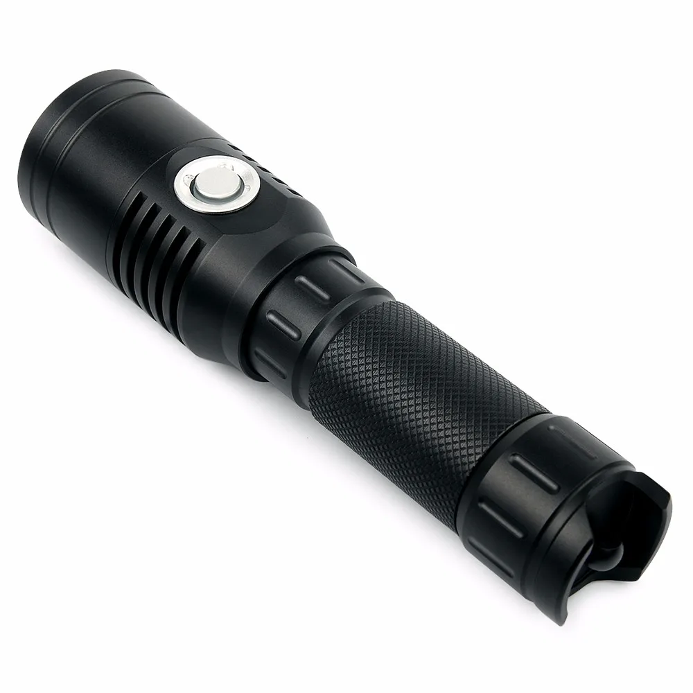 UniqueFire UF-XPL 1000 Lumens USB Rechargeable LED Flashlight Compact Emergency with Eagletac Rechargeable 18650 Battery 9