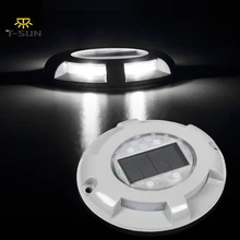 T-SUNRISE 6000k наземный светильник на солнечной энергии светодиодный подземный светильник водонепроницаемый IP65 Открытый Путь садовый настил погребенный светильник