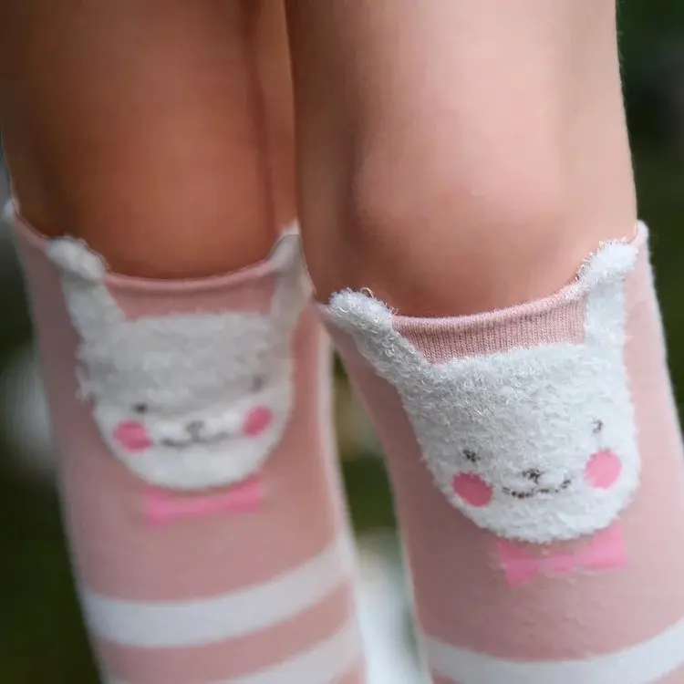 Autumn Pure Cotton Cartoon Directly Board Child In Socks Three-dimensional Ears Girl Socks Baby Socks