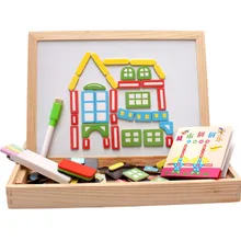 BOHS Architect City Building Planner детские деревянные Магнитные Головоломки с животными для детей с двойным лицом для рисования BoardFantastic станковые игрушки