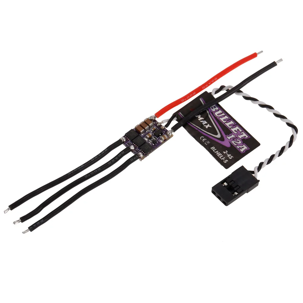 

4Pcs 12A Brushless ESC Bullet Series BLHeli-S Dshot 2-4S Electric Speed Controller for 88 90 100 FPV Racer
