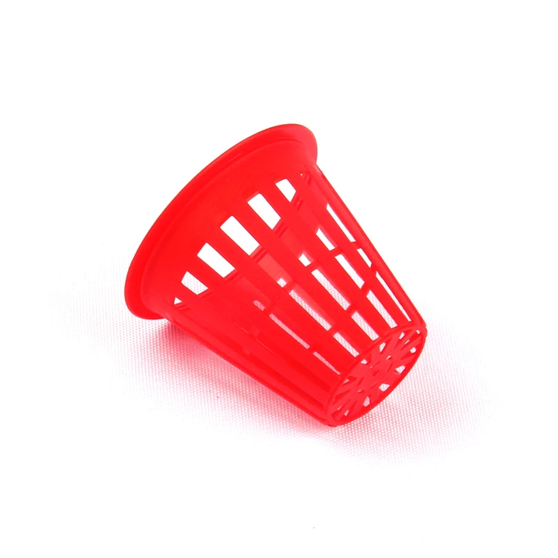 Dia. 47mm Hydroponic Pots Soilless Culture Plastic Seedling Mesh Net Pot Greenhouse Organic Vegetable Nursery Pots 15pcs plant net cup