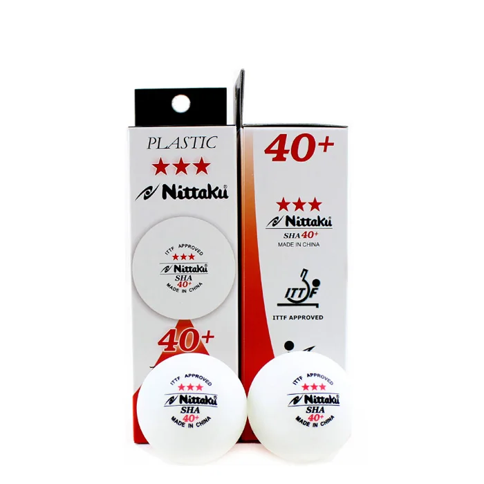 Подлинные Nittaku ITTF 3 звезды Премиум 40 + мячи для настольного тенниса пластиковый