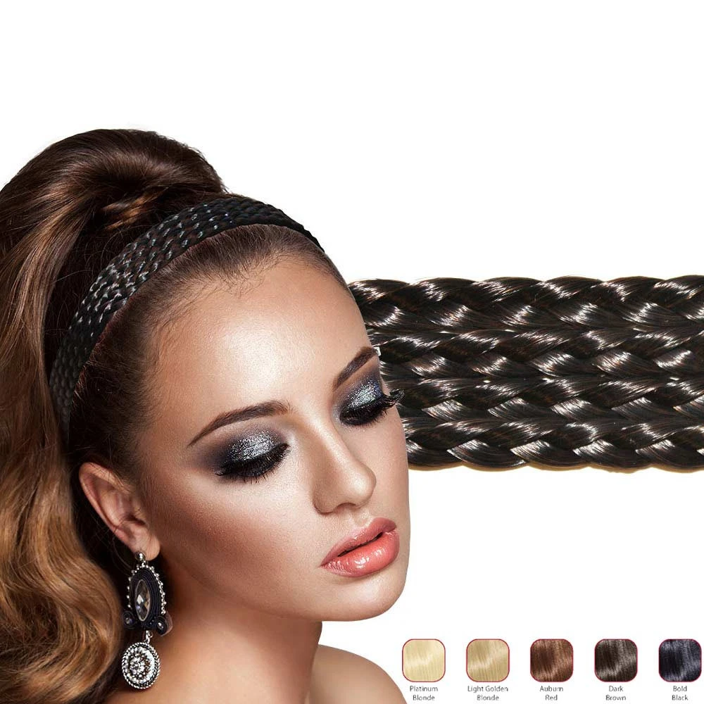Buy 2 Hollywood Hair Classic Bun and get 1 Multiple Braids Headband (1)