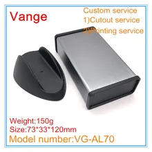 2 шт./лот настольный электронный ящик проекта 6063-T5 Алюминий корпус 73*33*120 мм АБС-пластик панели Wi-Fi ретранслятор устройства