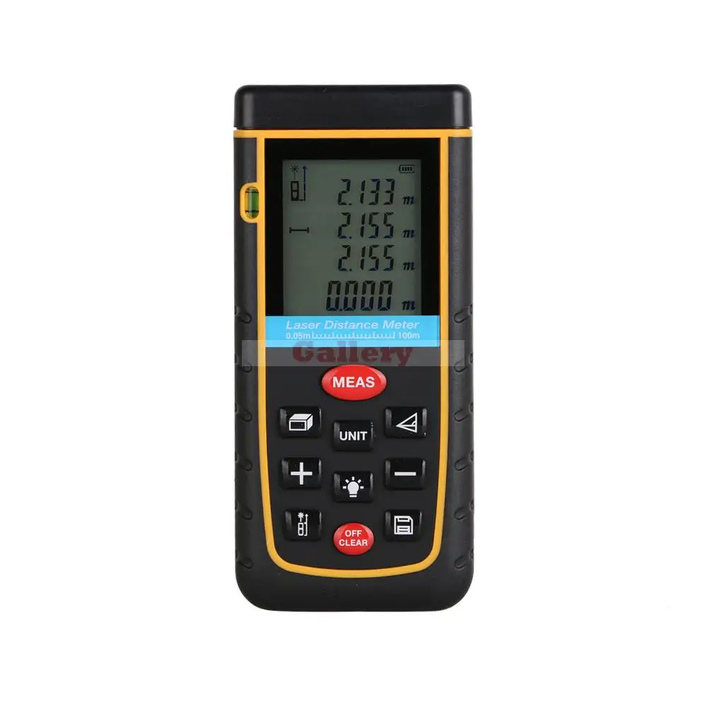digital laser rangefinder 100m 328ft with Bubble Level Tool RZ100 measure Tape for Area/Volume M/in/Ft Rangefind Range finder digital laser rangefinder 100m 328ft with Bubble Level Tool RZ100 measure Tape for Area/Volume M/in/Ft Rangefind Range finder