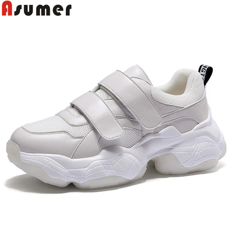 

ASUMER fashion new sneakers women round toe casual ladies shoes comfortable flat platform shoes female leisure flat shoes women