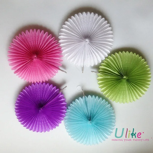 16 20ps lot free shipping honeycomb flower lantern fan paper design flower