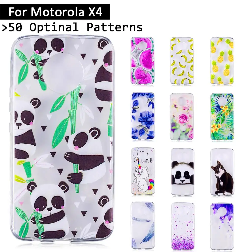 Phone Case For Motorola Mote X4 X 4 Soft TPU Silicone Cover Moto XT1900 Cute Cartoon Back Shells Protective Cases Coque |