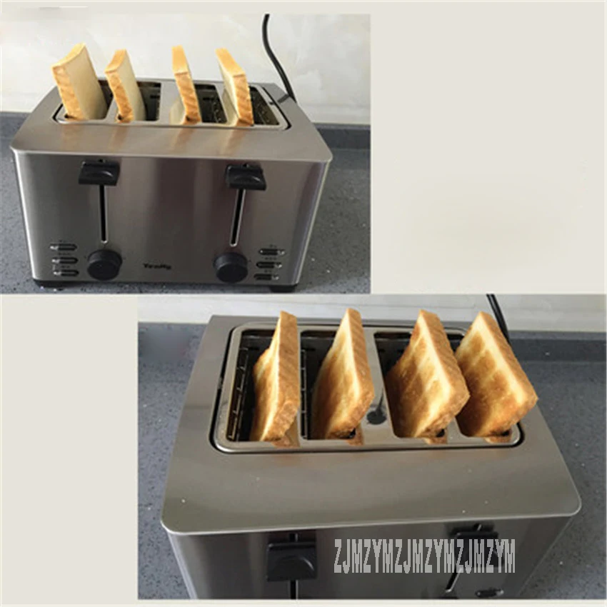 THT-3012B 220 В/50 Гц Многофункциональный тостер для завтрака Автоматическая нержавеющая сталь 4 секционированный тостер мини-тостер 1260 wtoster печи